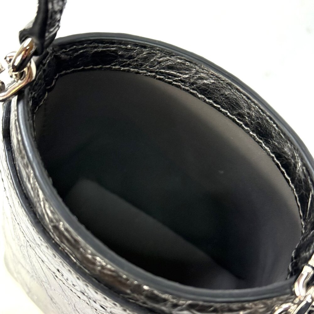Givenchy Shark Lock Micro Bucket Bag - in Metallized Laminated Leather - Picture 5 of 6